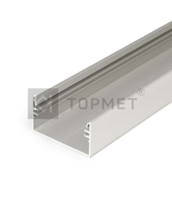 LED juostos profilis Topmet LOWI, neanoduotas aliuminis