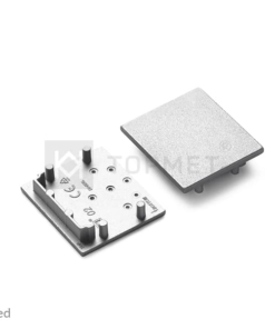 LED juostos profilio VARIO30-02 užbaigimo elementas, sidabrinis