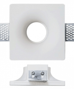 Kvadratinis užglaistomas berėmis šviestuvas su užapvalintu lemputės igilinimu V-TAC